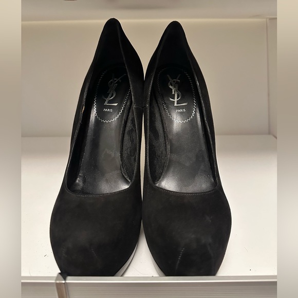 EUC YSL platform heels- black suede- size 38 - Picture 14 of 17